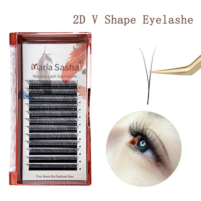 Eyelash Extension Yy - MARIA 2D Y Shape Eyelashes Hand