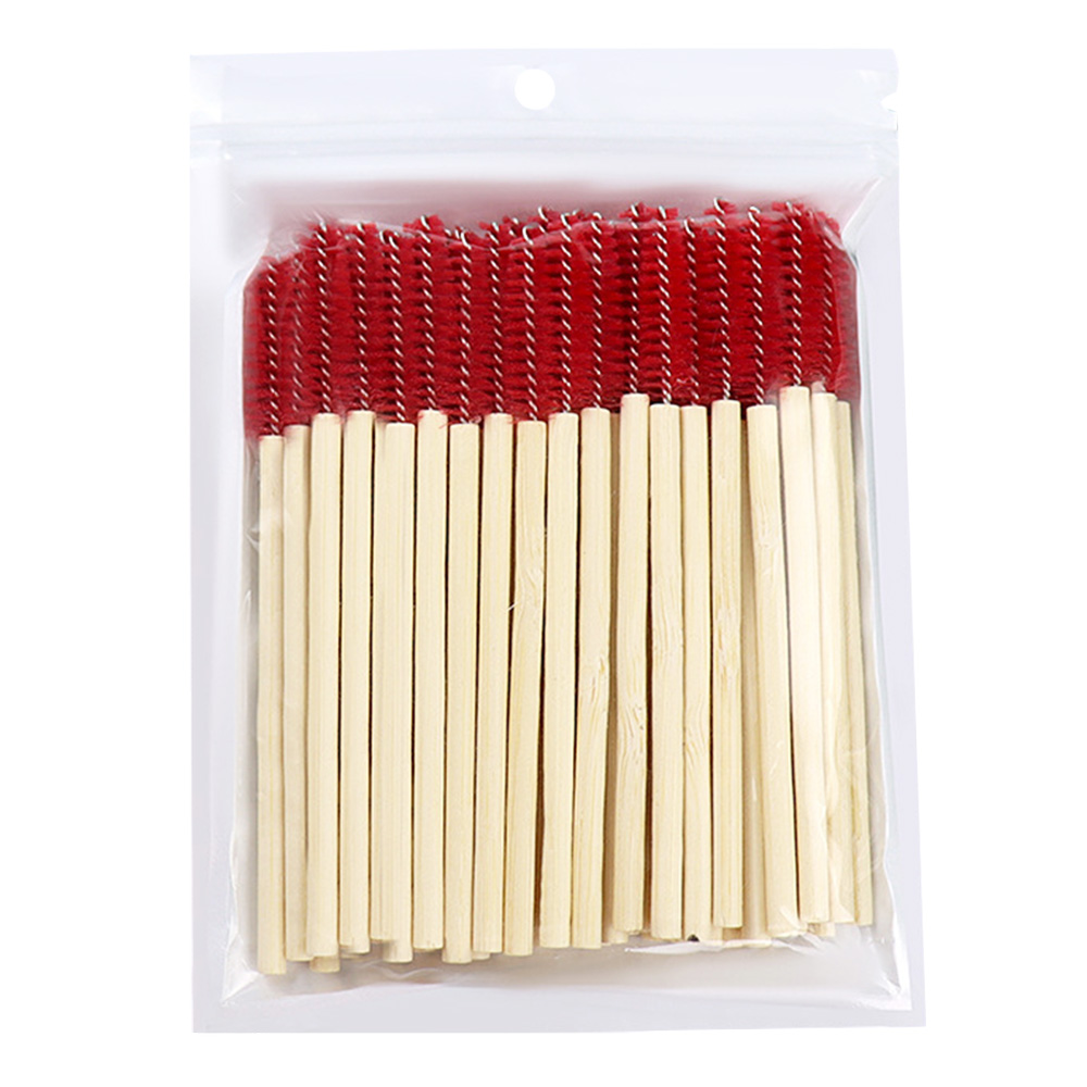 50Pcs Bamboo Handle Eyelash Br - Eyelash Extension Options recension och pris