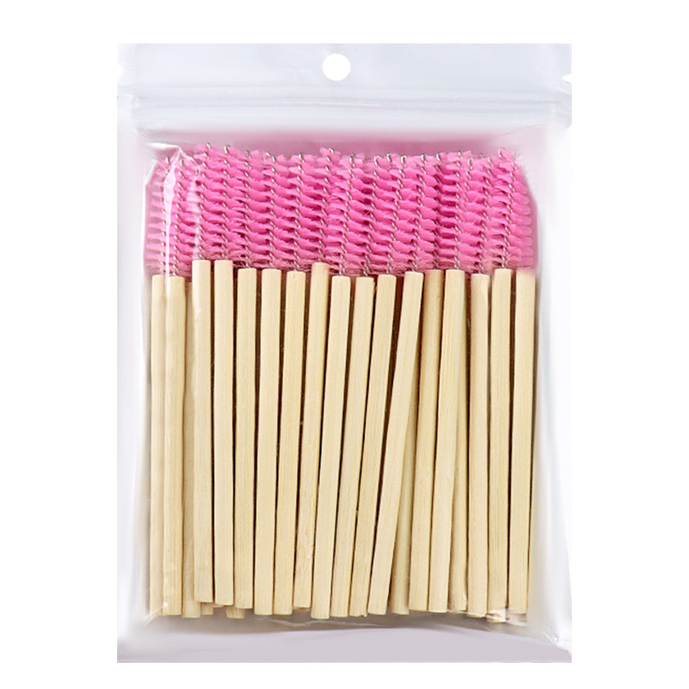 50Pcs Bamboo Handle Eyelash Br - Eyelash Extension Options recension och pris
