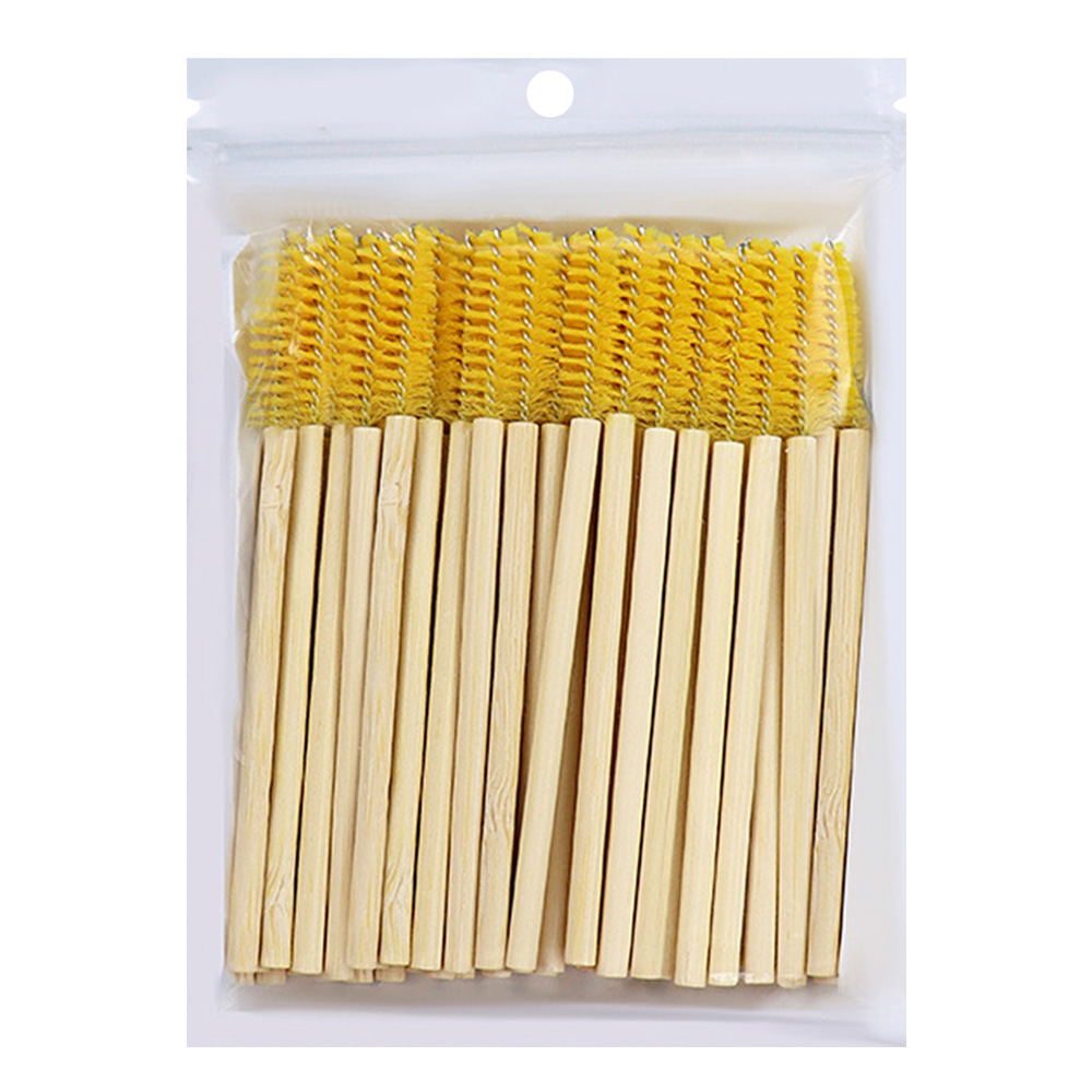 50Pcs Bamboo Handle Eyelash Br - Eyelash Extension Options recension och pris