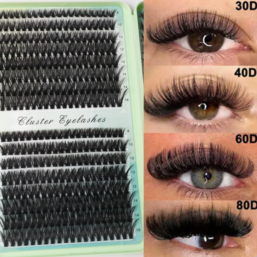 Lashes Cluster DIY Lash Extens - Eyelash Extension Cat Eye Wispy recension och pris