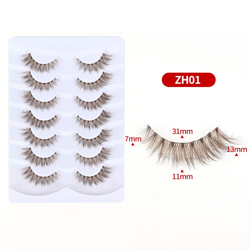 7 Pairs Simulation Eye Eyelash - Eyelash Extension Cat Eye Wispy recension och pris