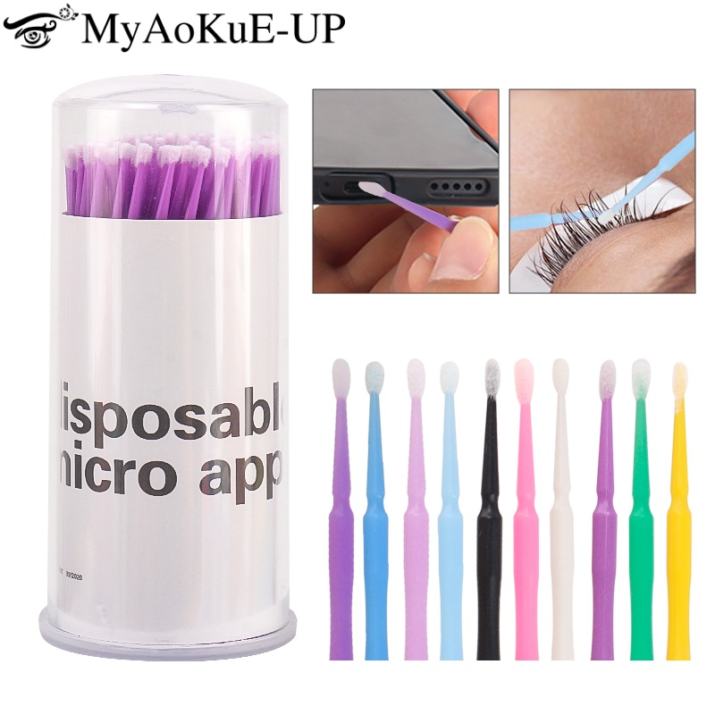 100pcs Disposable Eyelash Brus - Eyelash Extension Options recension och pris