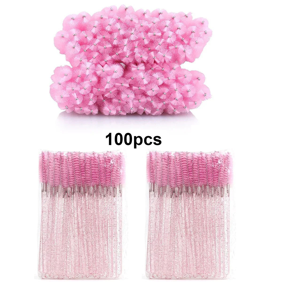 100pcs Disposable Eyelash Brus - Eyelash Extension Options recension och pris