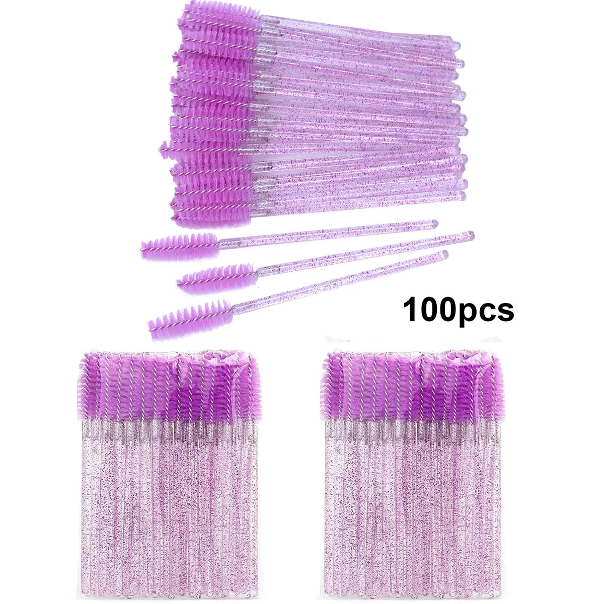 100pcs Disposable Eyelash Brus - Eyelash Extension Options recension och pris