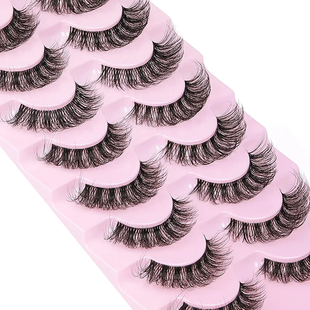 10 Pairs False Eyelashes 6D Su - Eyelash Extension Cat Eye Wispy recension och pris