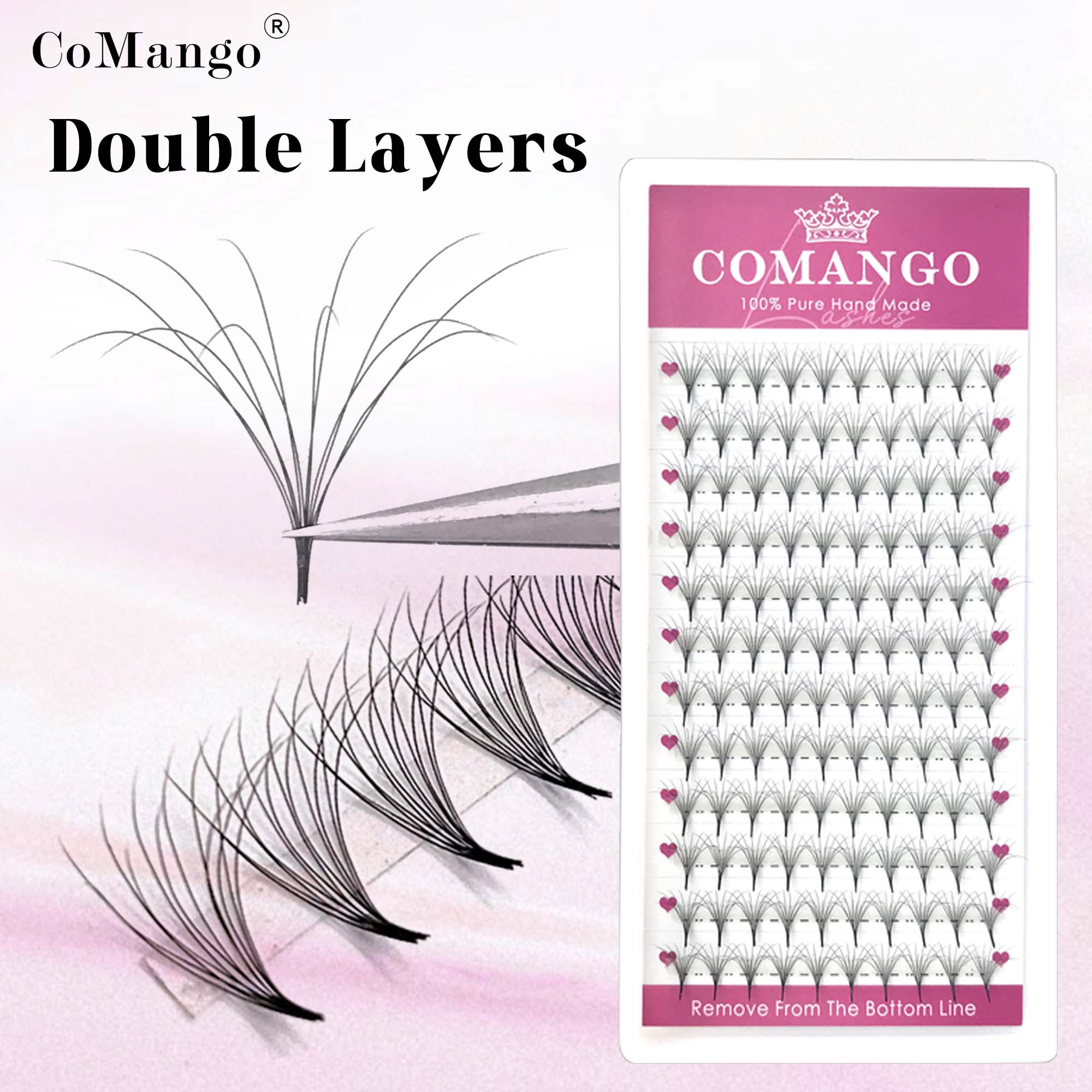 CoMango Double-Layer Fluffy Pr - Eyelash Extension Mega Volume recension och pris