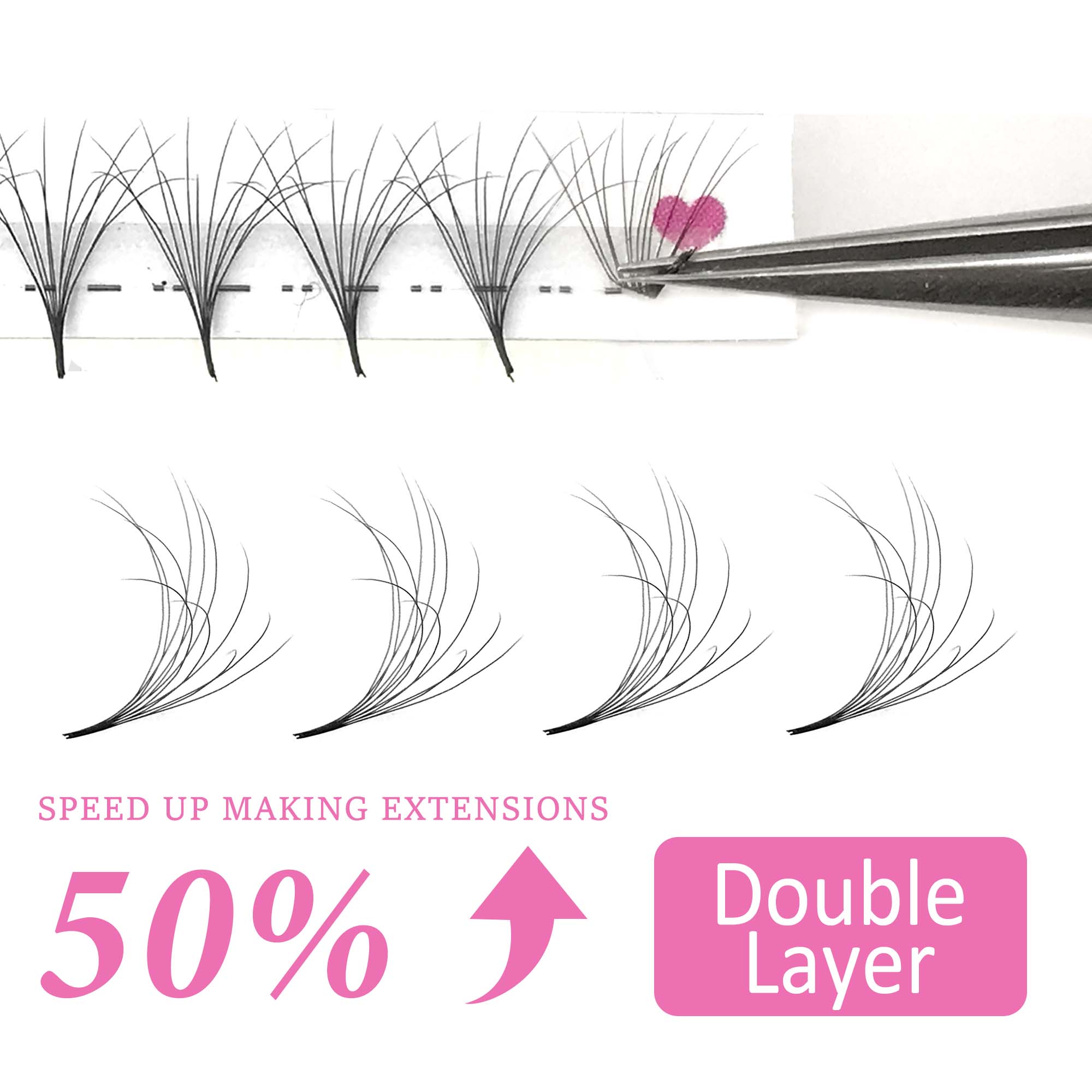 CoMango Double-Layer Fluffy Pr - Eyelash Extension Mega Volume recension och pris