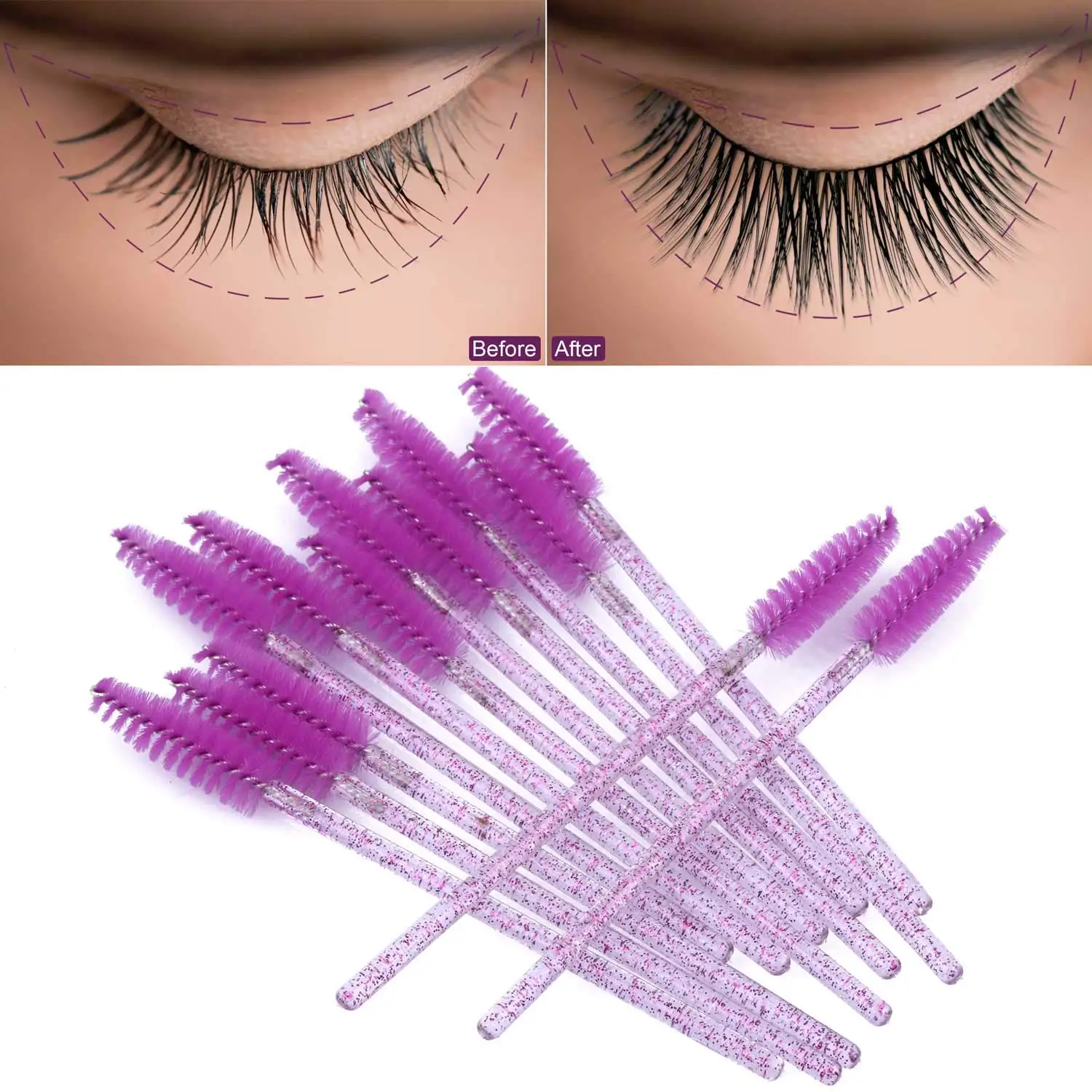 100/1000/2000pcs Disposable Ma - Eyelash Extension Options recension och pris