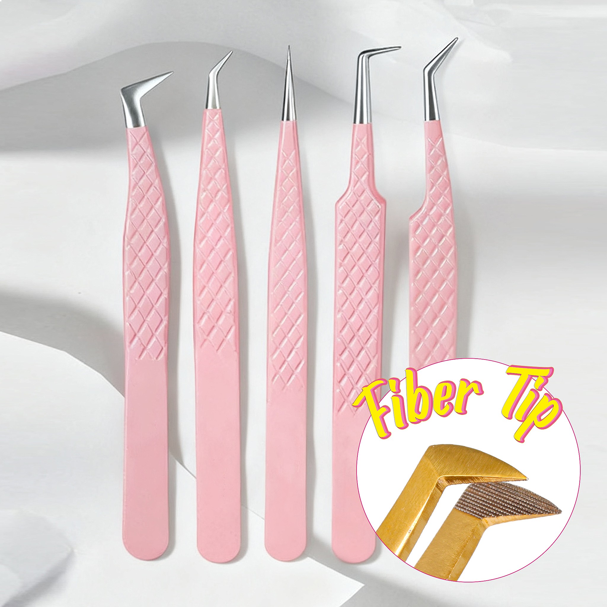 Fiber Tip Lash Tweezers Matte  - Eyelash Extension Mega Volume recension och pris