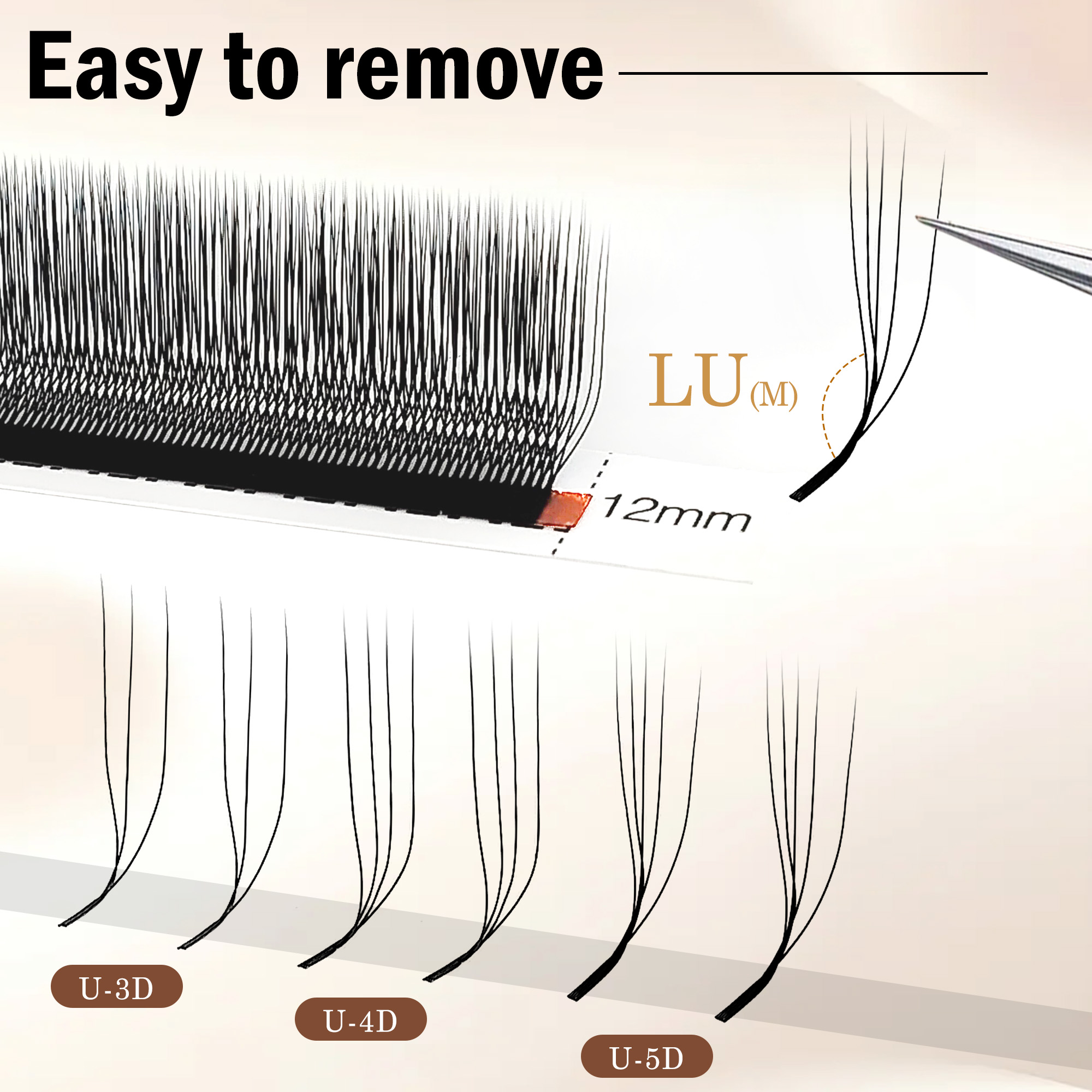 CoMango 3D 4D 5D U Shaped LU C - Eyelash Extension Yy recension och pris