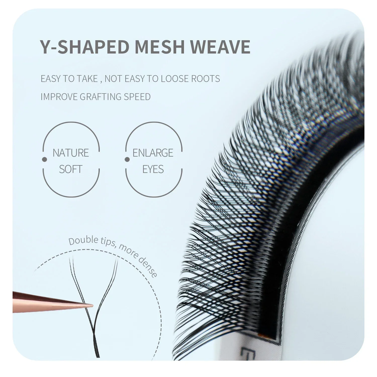 ANNAFRIS Brown W Shape Lash Ex - Eyelash Extension Yy recension och pris