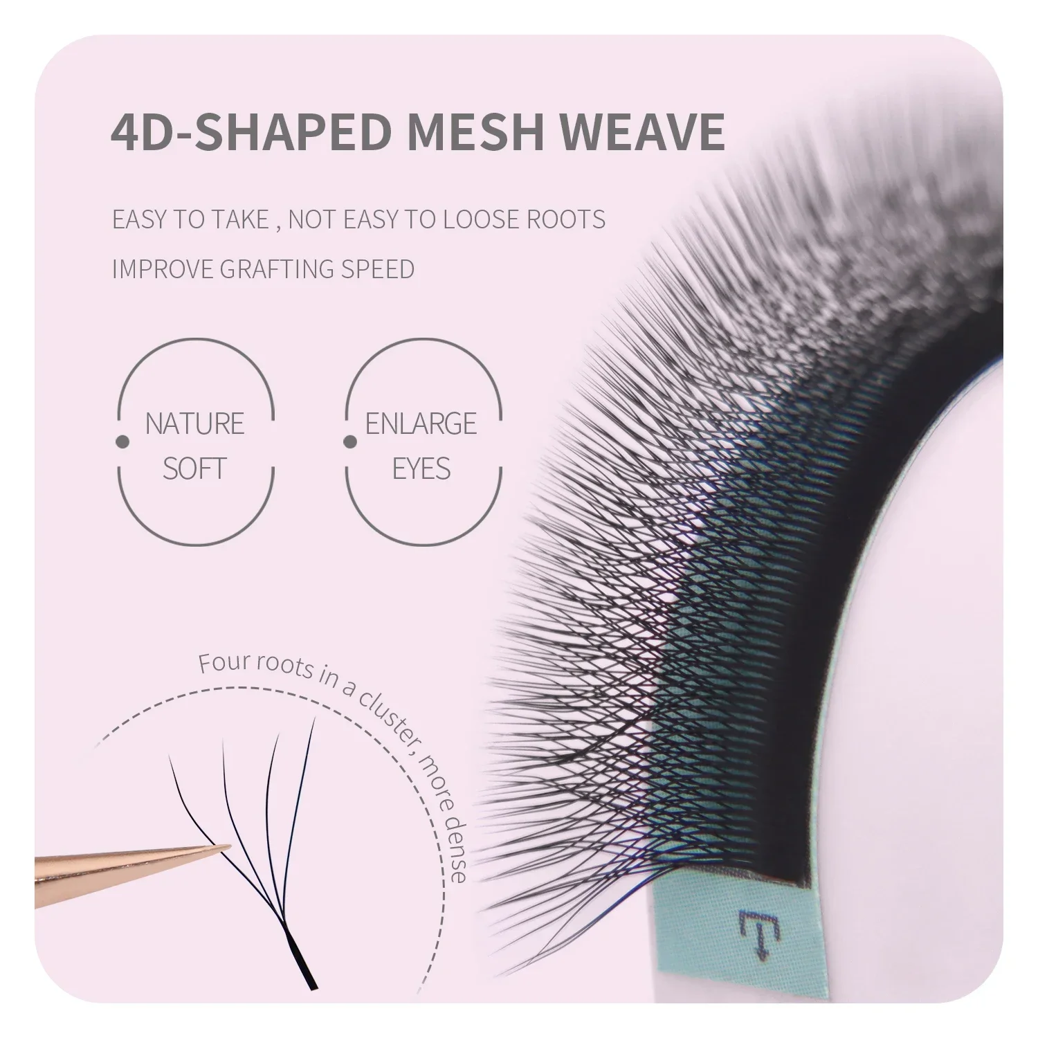 ANNAFRIS Brown W Shape Lash Ex - Eyelash Extension Yy recension och pris