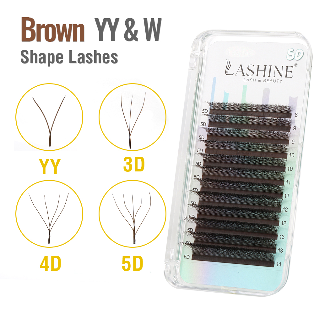 LASHINE Brown YY/3D/4D/5D W Sh - Eyelash Extension Yy recension och pris