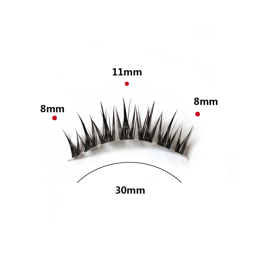 5 Pairs Natural Cat Eye False  - Eyelash Extension Cat Eye Wispy recension och pris