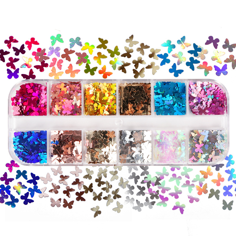 Mix Color Fluorescent Butterfl - Eyelash Extension Class recension och pris