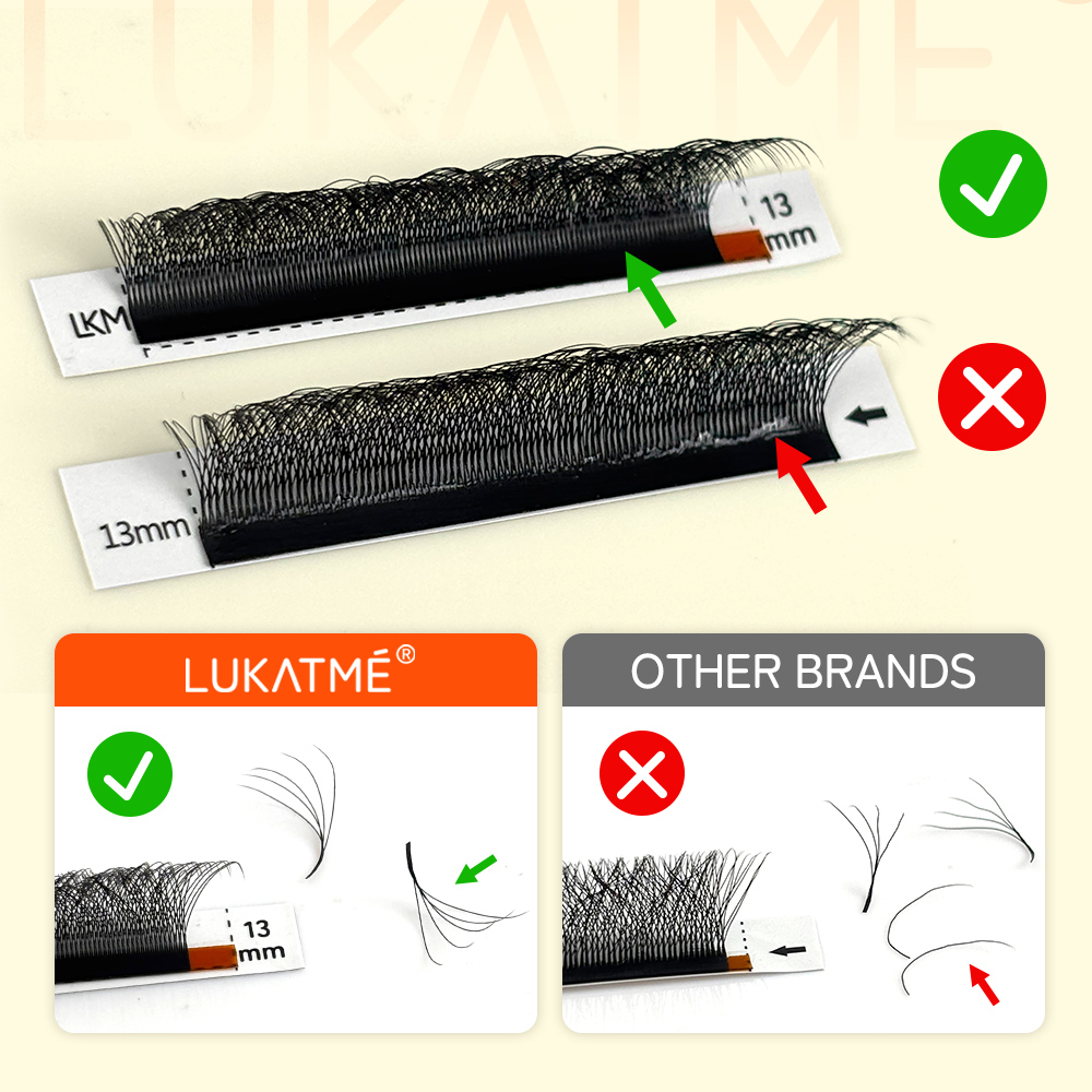 LUKATME 5D 6D 7D W Clover Eyel - Eyelash Extension Mega Volume recension och pris