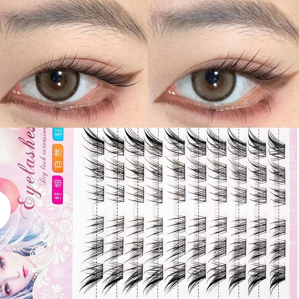 Women Beauty 3D Cat Eye Cluste - Eyelash Extension Cat Eye Wispy recension och pris