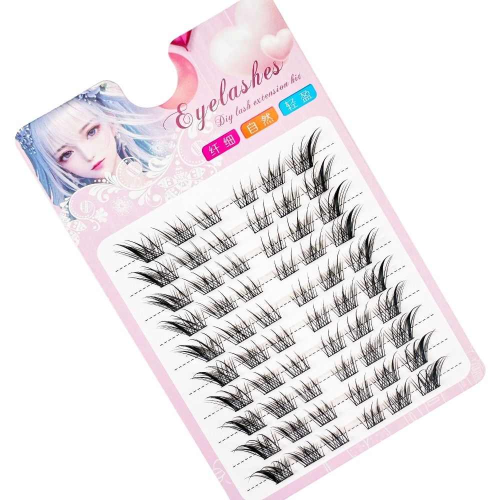 Women Beauty 3D Cat Eye Cluste - Eyelash Extension Cat Eye Wispy recension och pris