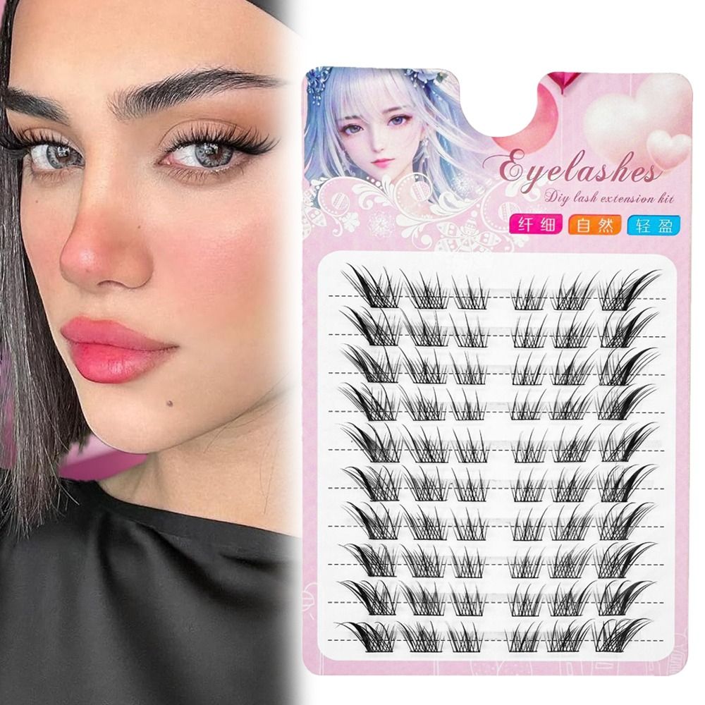 Women Beauty 3D Cat Eye Cluste - Eyelash Extension Cat Eye Wispy recension och pris